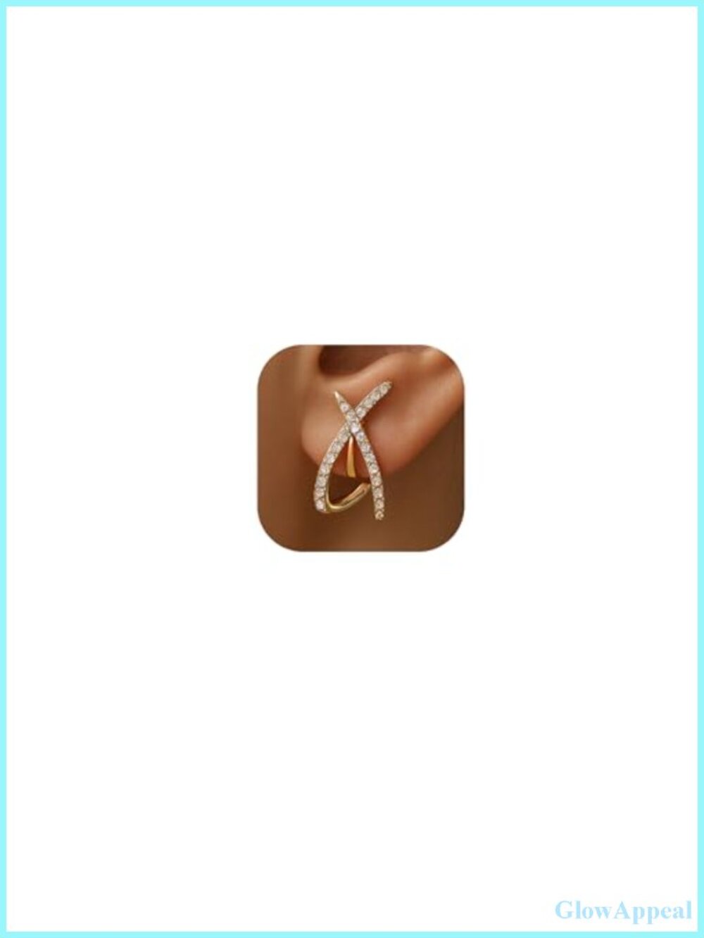 14K Gold Plated Clip-On Earrings for Women, Hypoallergenic Non Pierced